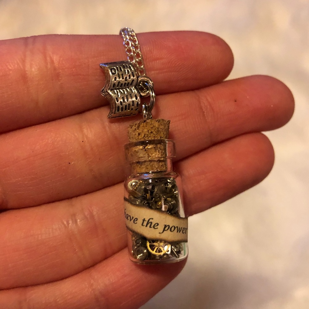 Book lovers inspired necklace